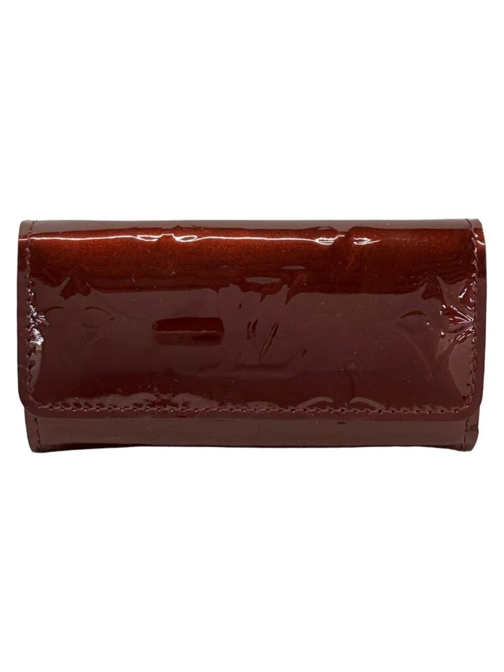 Louis Vuitton Key Case Monogram Vernis Multicles 4 Rouge Fauvist Leather Key